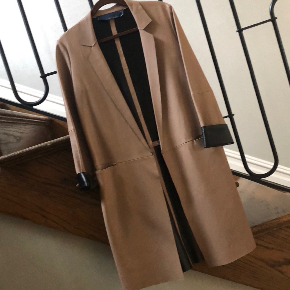 Leather coat